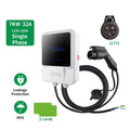 Electric Car Charger, J1772 Type1 Cable Electric Car Portable Charger Fast Charging Box 7KW 32A 3 Phase EVSE Wallbox Electric Vehicle 5m Cable
--------
Wall Charging Unit