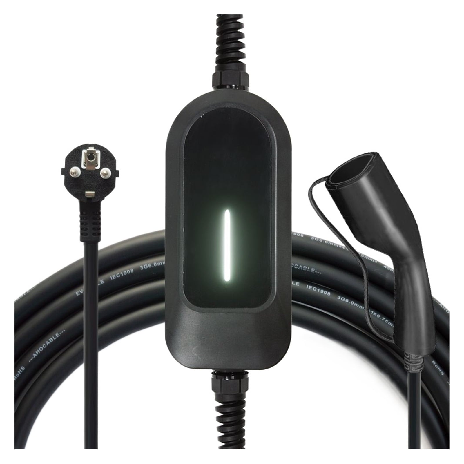 Electric Car Charger, Portable EV Charger Type 2 Adjustable Current 16A Electric Vehicle Car Charger Single Phase 3.5kw
--------
Wall Charging Unit