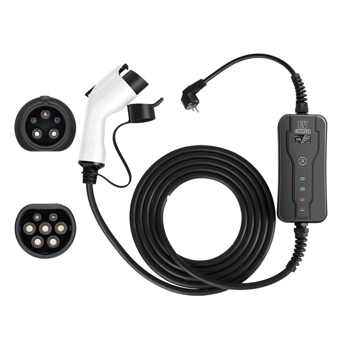 Electric Car Charger, Type 1 Portable EV Charger J1772 IEC62196-2 Type 2 Level 2 8A 10A 13A 16A Car Charging Stations Electric Car Charger
--------
Wall Charging Unit
