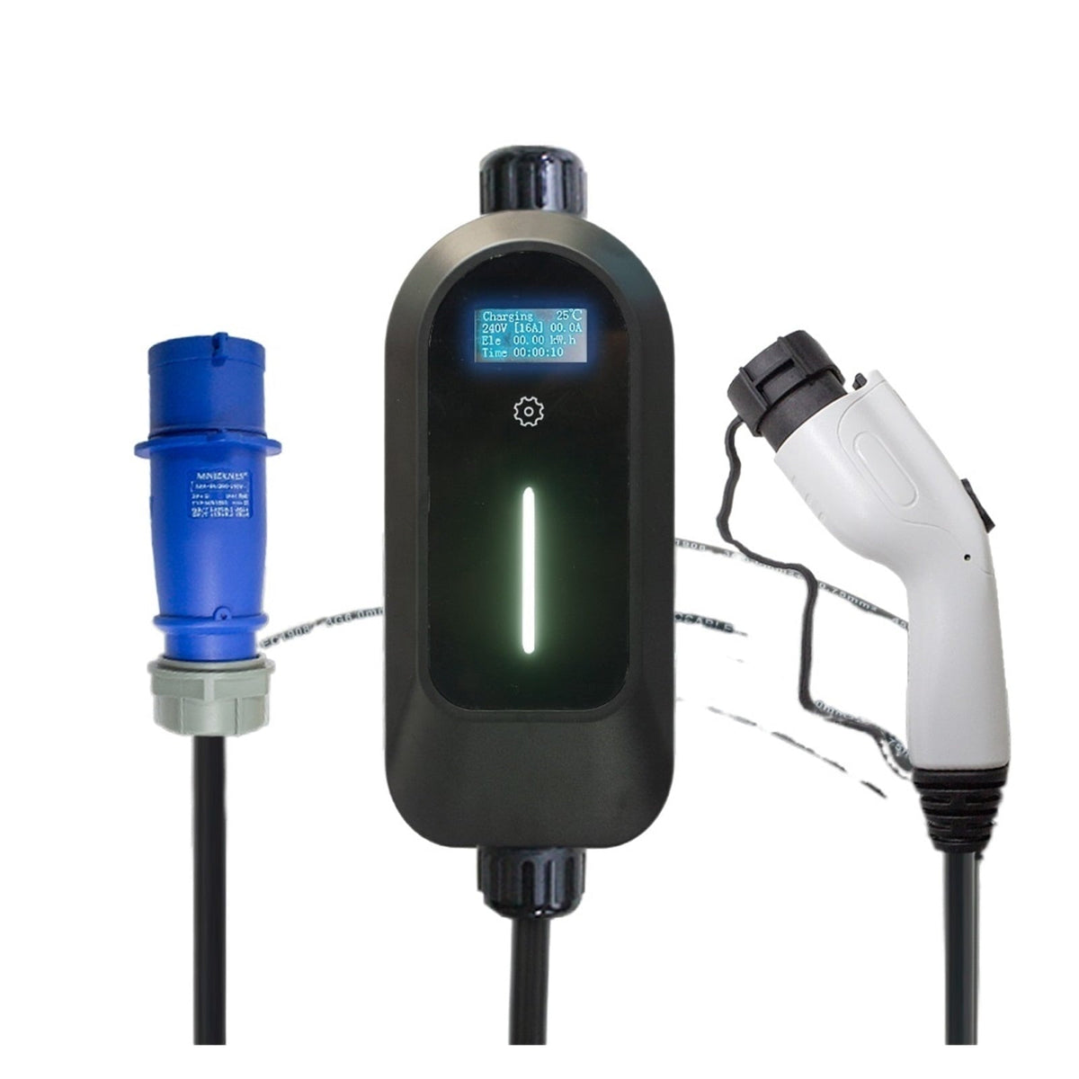 Electric Car Charger, Electric Vehicle Portable EV Charger Charging Box Cable 32A Switchable EVSE Car Charging Station Cable
--------
Wall Charging Unit