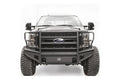FAB FOURS 17 FORD SUPER DUTY FRONT ELITE RANCH BUMPER W/ FULL GUARD (F250-F550) W/ TOW HOOKS MATTE BLACK