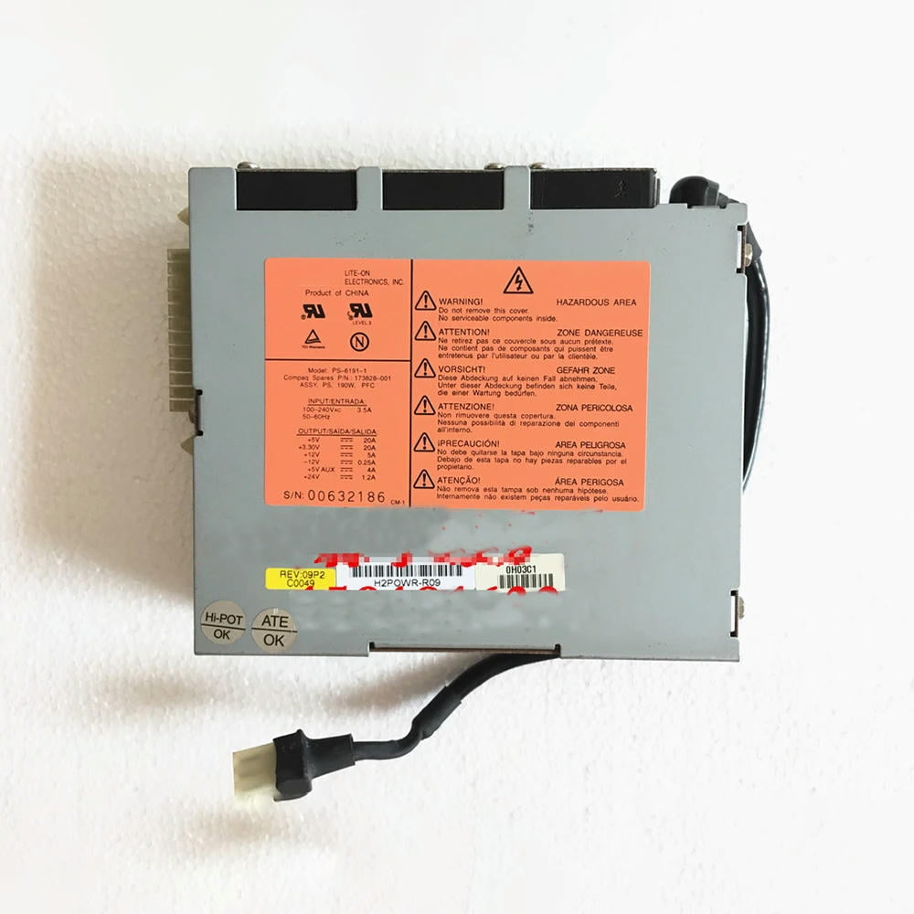 FOR For DL360 G1 190W 173828-001 PS-6191-1 Server Power Supply