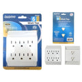 Familymaid 12214 6 Plugs Outlet Adapter, 3.25 x 4.75 x 1.25 in. - Pack of 96