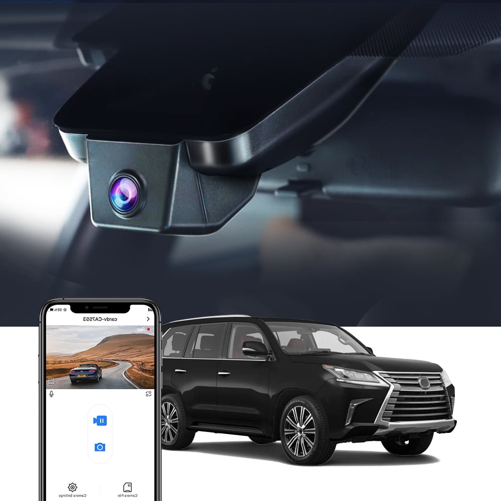 Fitcamx 4K Dash Cam Compatible with Lexus LX570 2017 2018 2019 2020 2021 (J200, Gen3), Integrated OEM Look, UHD 2160P Video WiFi, Loop Recording, G-Sensor, Clear Night Vision, Plug & Play, 64GB Card