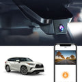 Fitcamx 4K Dash Cam Suitable for Toyota Highlander 2020-2024 LE Limited L XLE XSE Platinum UX70 (Gen4), OEM Factory Look, UHD 2160P Video, WiFi&APP, G-Sensor, Loop Recording, Plug&Play, 64GB Card