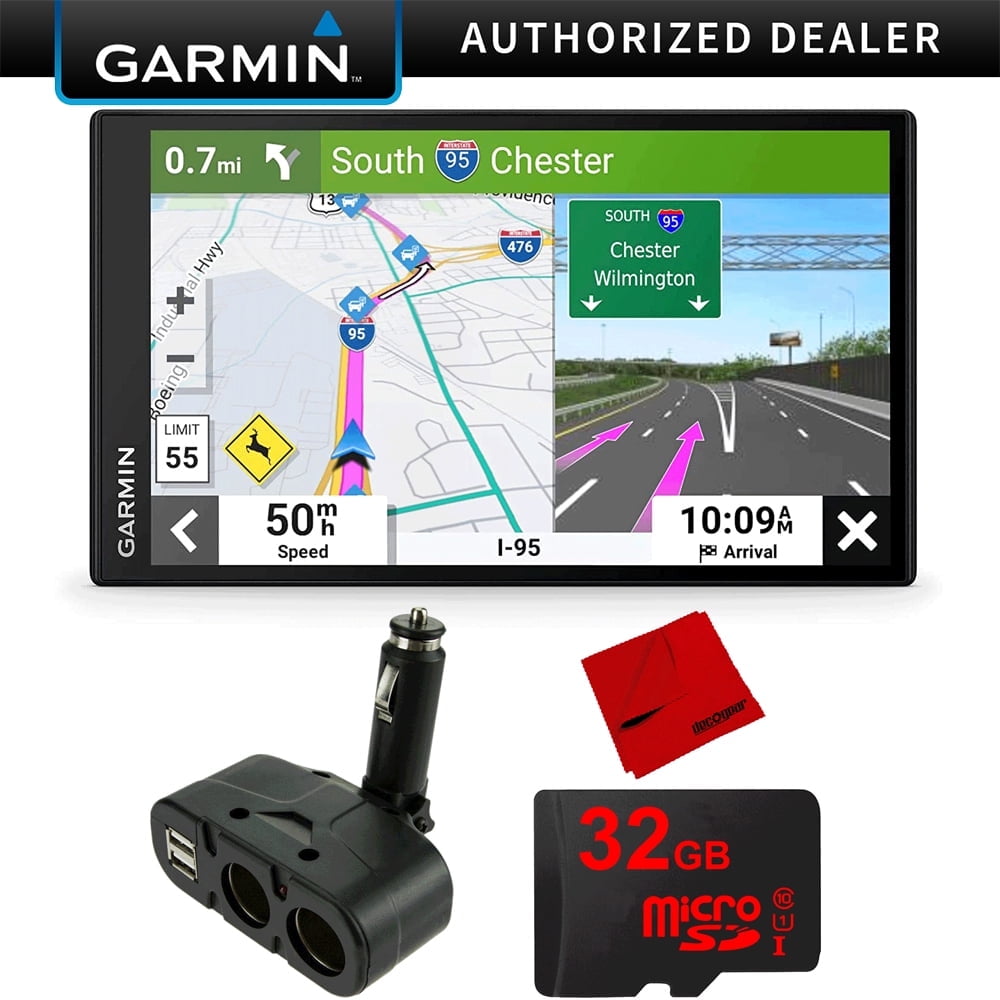 Garmin DriveSmart 76 7 Car GPS Navigator (010-02470-00) Bundle with USB Car Charger