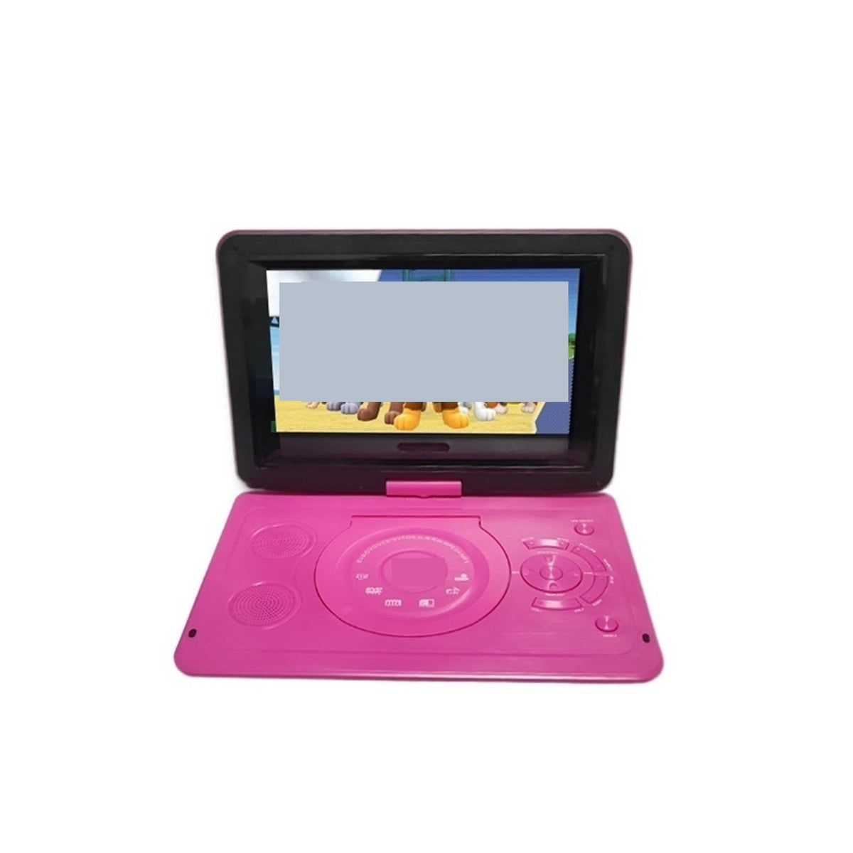 HD Portable Rotating Screen Smart TV VCD DVD Player SD Card USB Video Player With Rechargeable Battery
