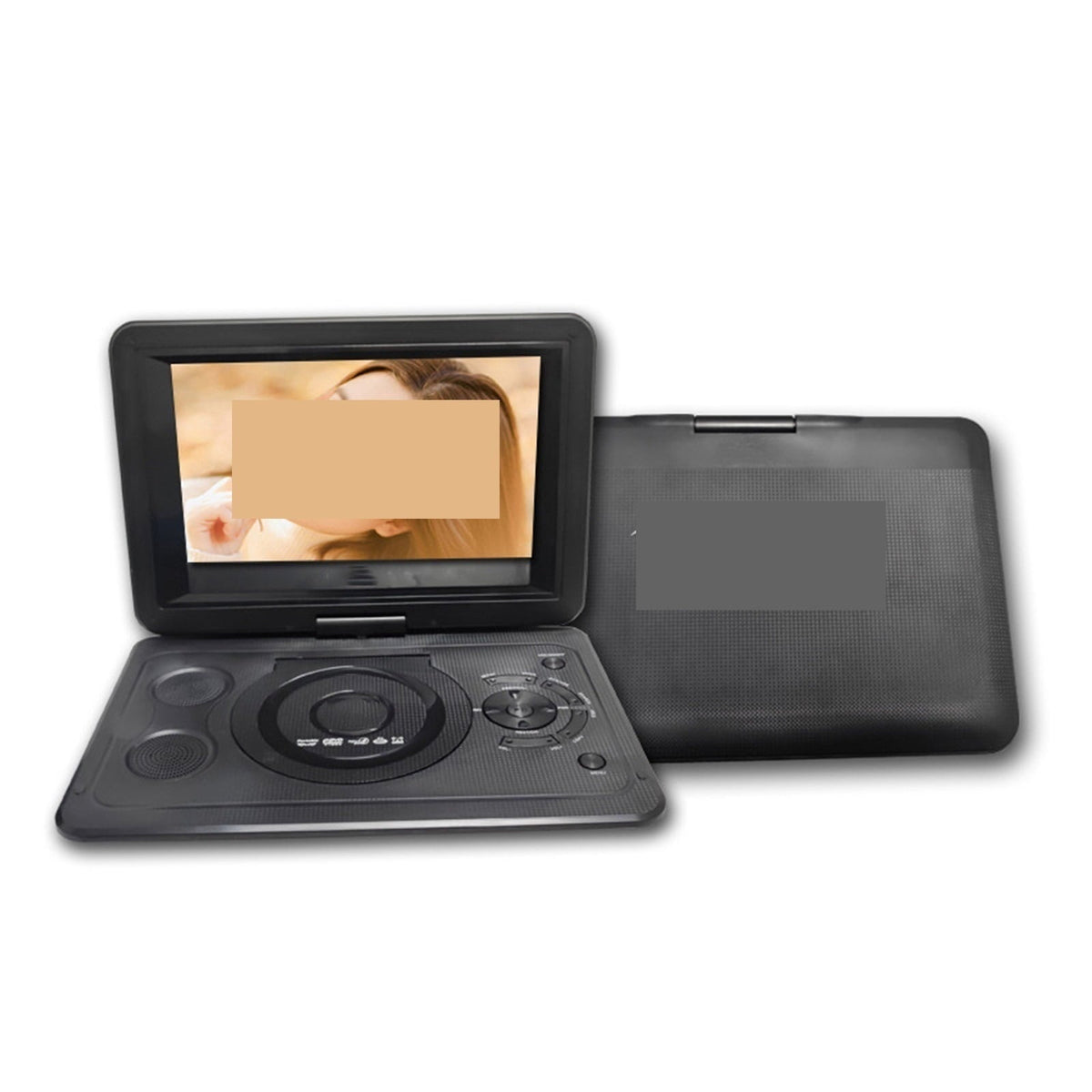 HD Portable Rotating Screen Smart TV VCD DVD Player SD Card USB Video Player With Rechargeable Battery