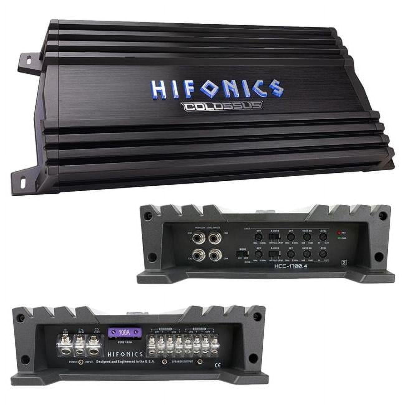 Hifonics HCC-1700.4 1700 Watt 4-Channel Car Audio Amplifier COLOSSUS Classic Amp