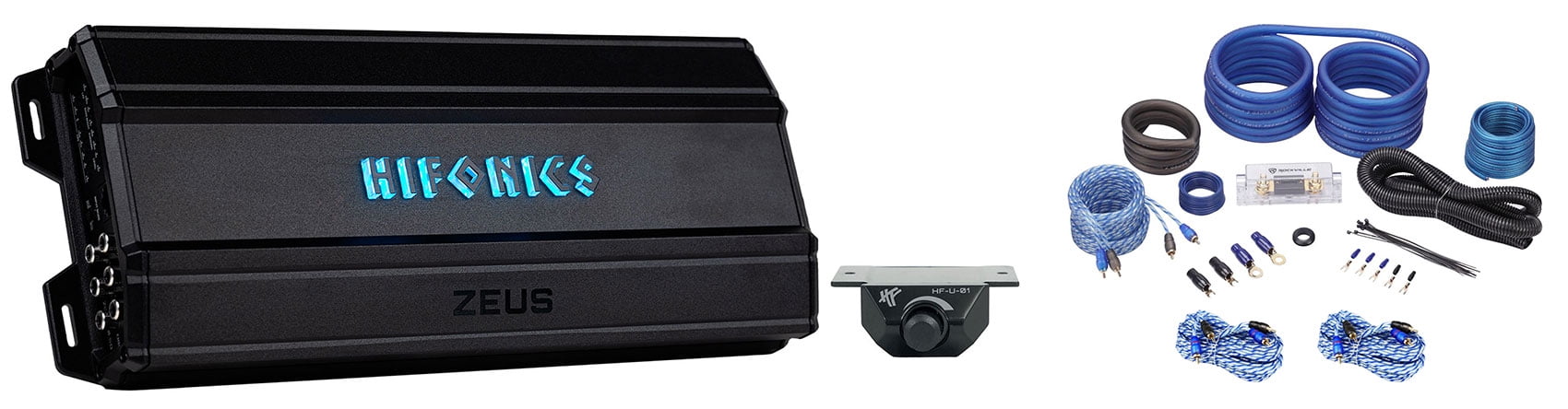 Hifonics ZD-1750.5D 1750 Watt 5-Channel Car Stereo Amplifier Class-D+Amp Kit