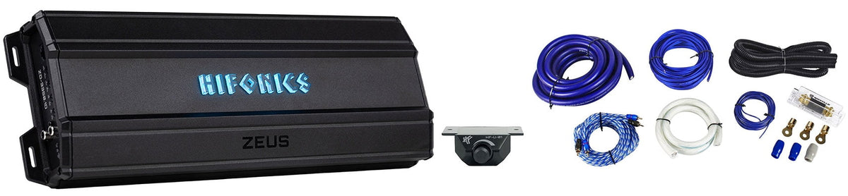 Hifonics ZD-3350.1D 3350 Watt 1 Ohm Car Audio Mono Amplifier Class-D+Amp Kit
