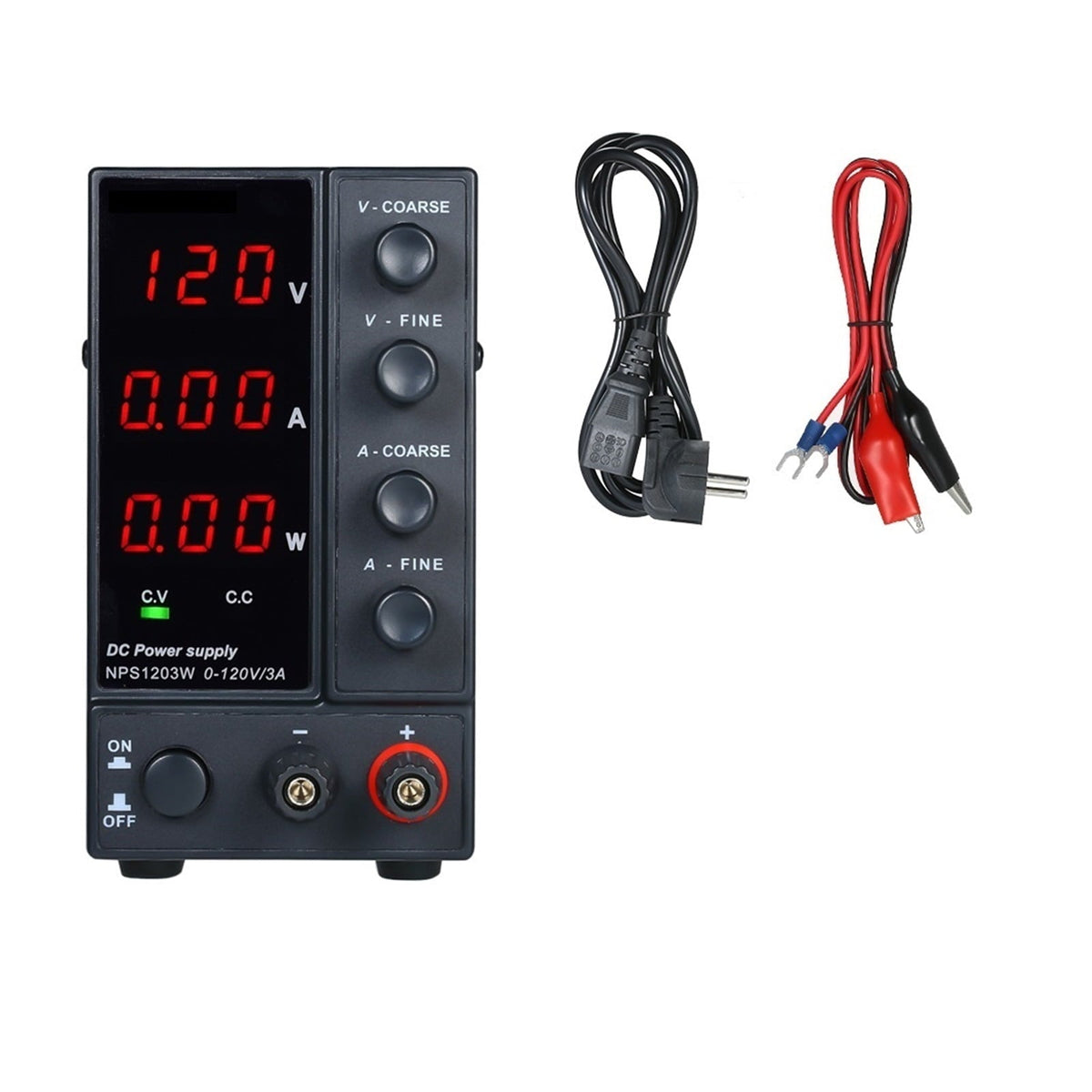 High Precision Adjustable Mini Power Supply 0-120 0-3A Switching DC Power Supply 3 Digits Screen LED ,Easy to Use