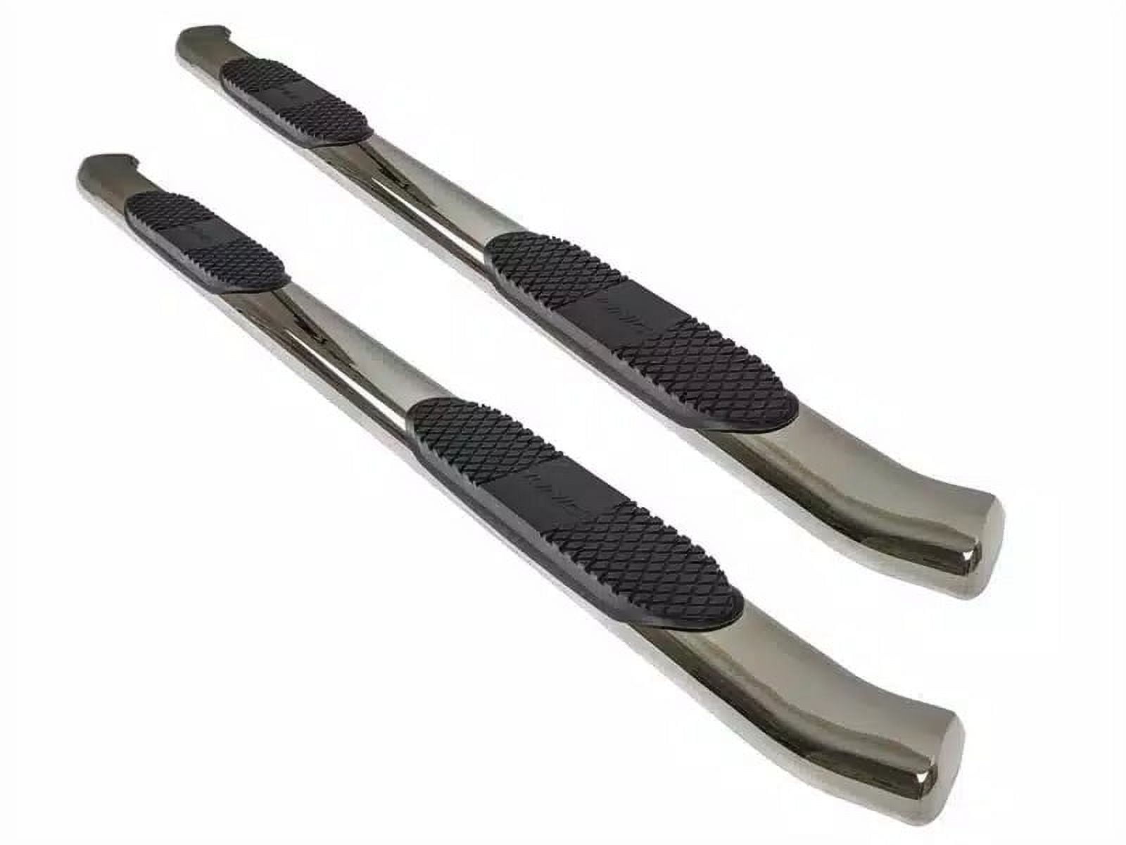 Ionic by RealTruck Pro Series 5 Stainless Steel Curved Nerf Bars Compatible with 2014-2017 Chevrolet Silverado/GMC Sierra Crew Cab