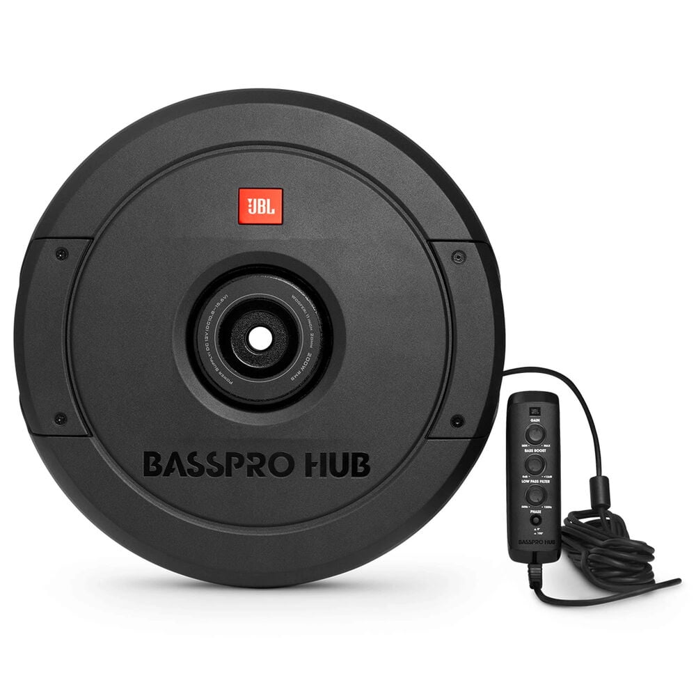 Pre-Owned JBL BassPro Hub 11Universal Powered Spare Tire Well Subwoofer