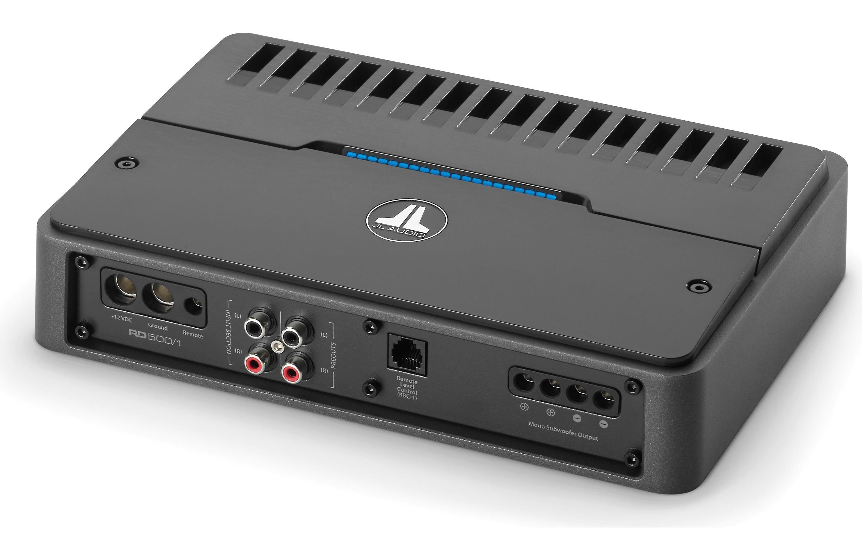 JL Audio RD500/1 500W 1 ChanneL RMS Vehicle Audio Amplifier, 7 pounds