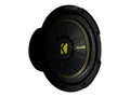 KICKER CompC 15 Inch Dual 4 Ohm 600W RMS Power Car Audio Subwoofer, Black
