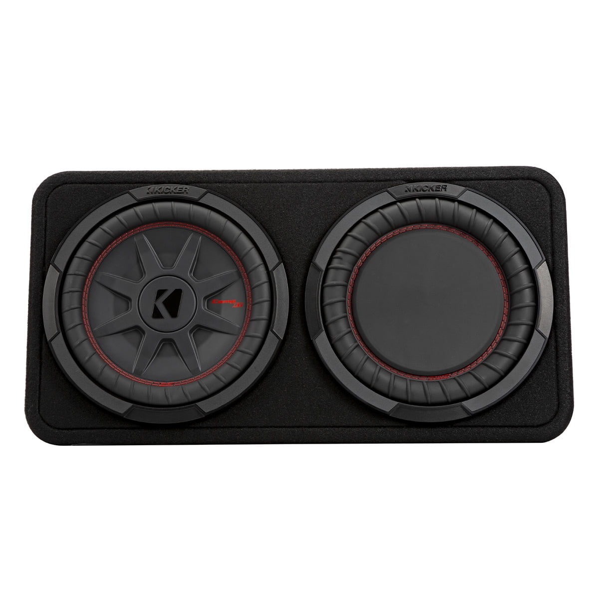 KICKER CompRT 10 Inch Dual 2 Ohm 400W RMS Power Car Subwoofer Enclosure