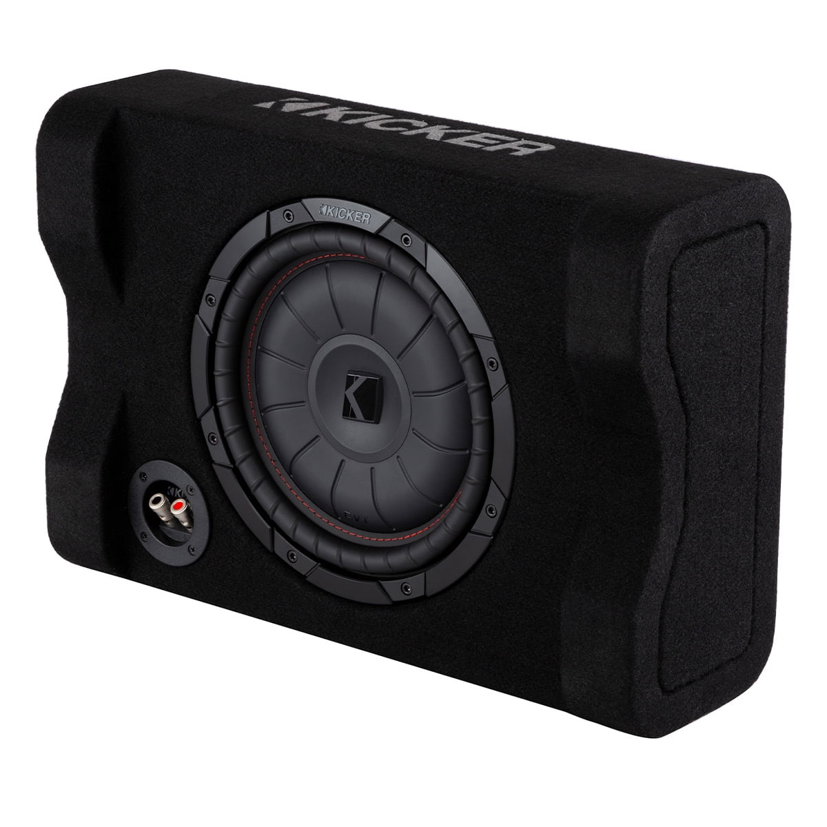 Kicker CompRT 10Down Firing Loaded Subwoofer Enclosure Black, 2 Ohm
