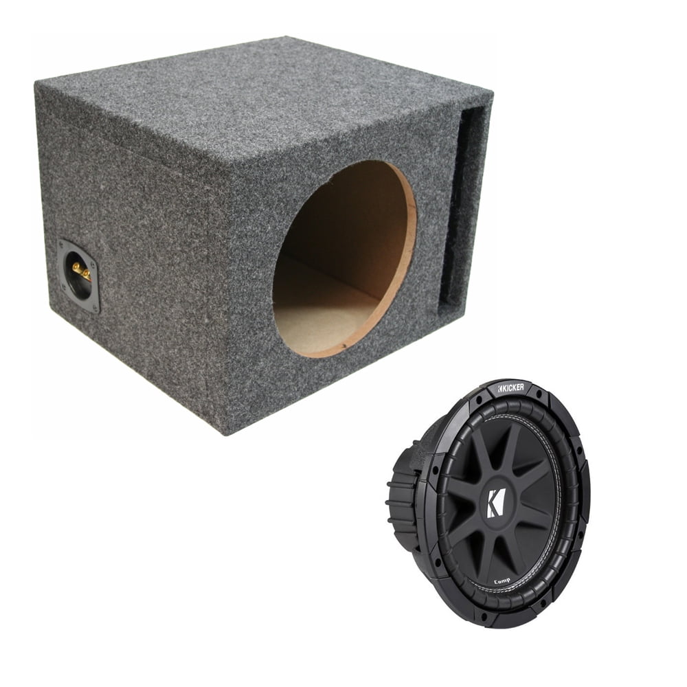 Kicker 15Single Ported Subwoofer Box Loaded W/ 2010 C15 4 Ohms 500 Watts New