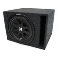 Kicker 43C124 12300W 4-Ohm COMP Car Audio Subwoofer and Single Vented Sub Box