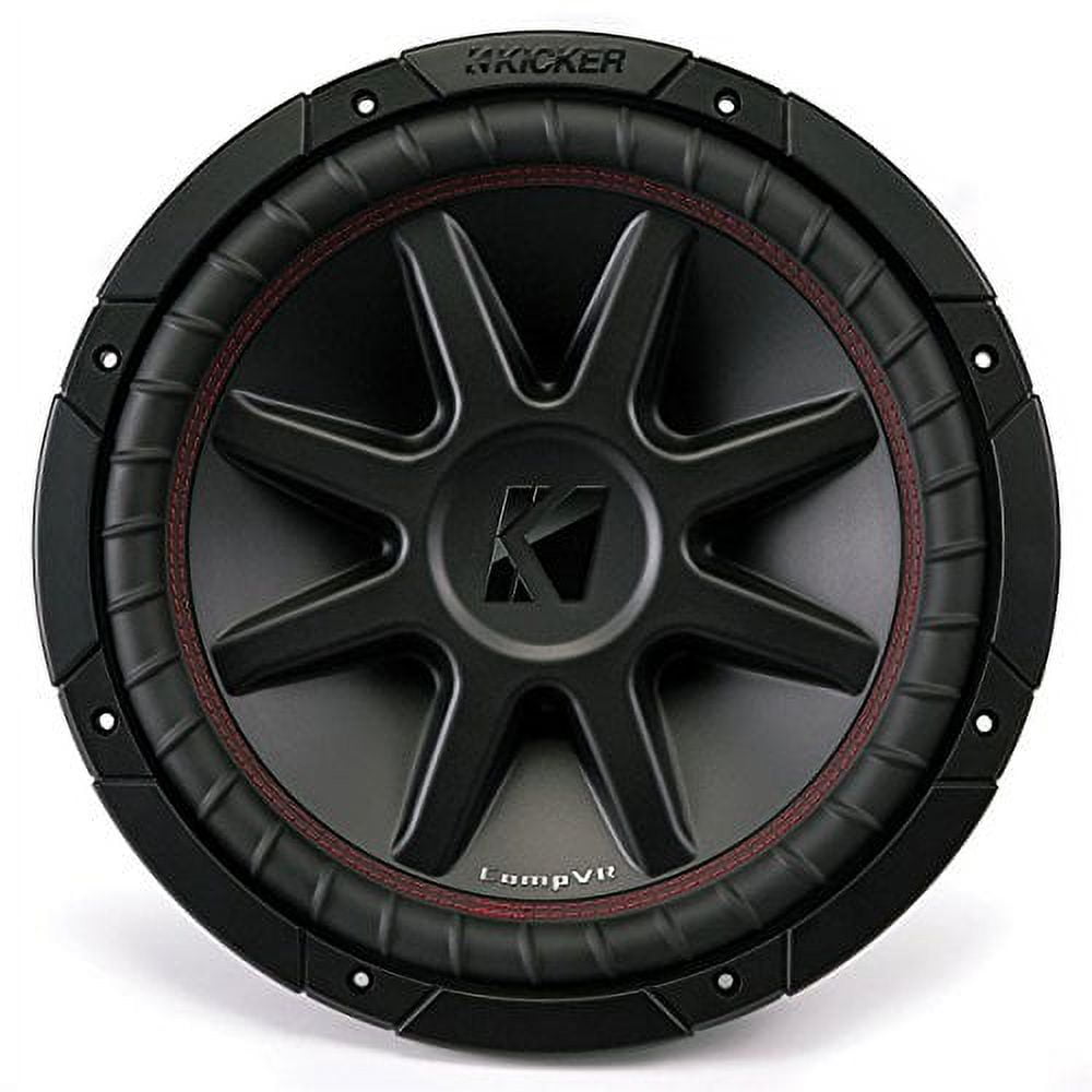 Kicker 43CVR122 CompVR 12800 Watt 2 Ohm Dual Voice Coil Car Audio Subwoofer