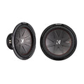 Kicker 43CWR122 CompR 122000W 2 Ohm Dual Voice Coils Car Audio Subwoofer, Pair