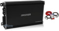 Kicker 43CXA12001 CXA1200.1 Monoblock Amplifier + Free Amp Kit 2400W Peak (1200W RMS) Monoblock Class-D Subwoofer Amplifier Package