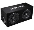 Kicker 43DC122 12 Inch 600 Watt Comp Dual Car Audio Loaded Subwoofer Enclosure