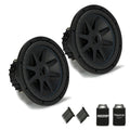 Kicker 44CVX122 CompVX 12Subwoofers Bundle Dual 2-Ohm Voice Coils for wiring to a 2-ohm monoblock amplifier