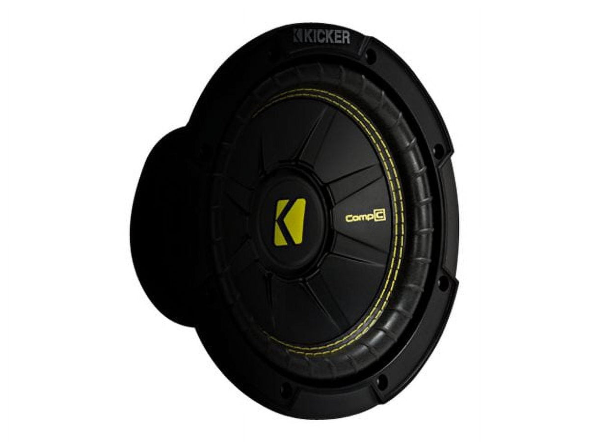 Kicker 44CWCD124 12 Inch CompC 300 Watt 4 Ohm Single Voice Coil SVC Subwoofer