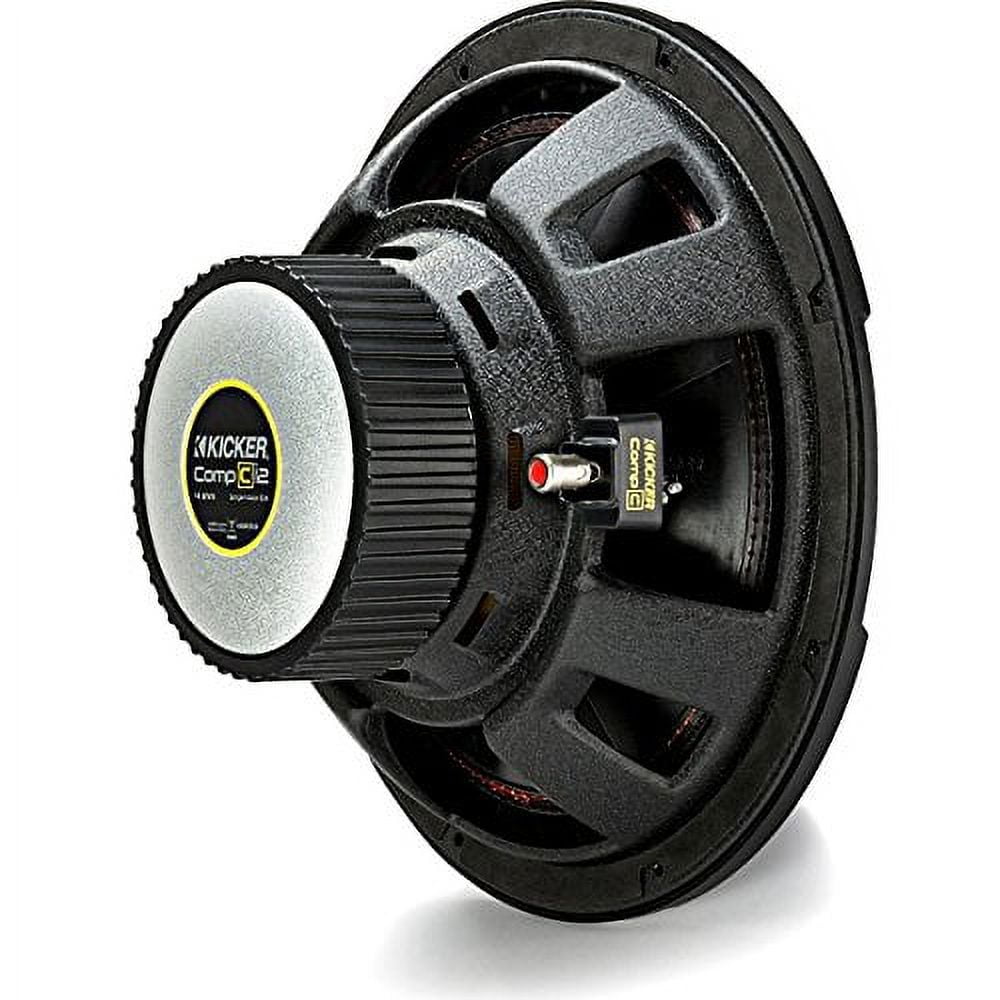 Kicker 44CWCS124 CompC 12600 Watt 4 Ohm Single Voice Coil Car Audio Subwoofer