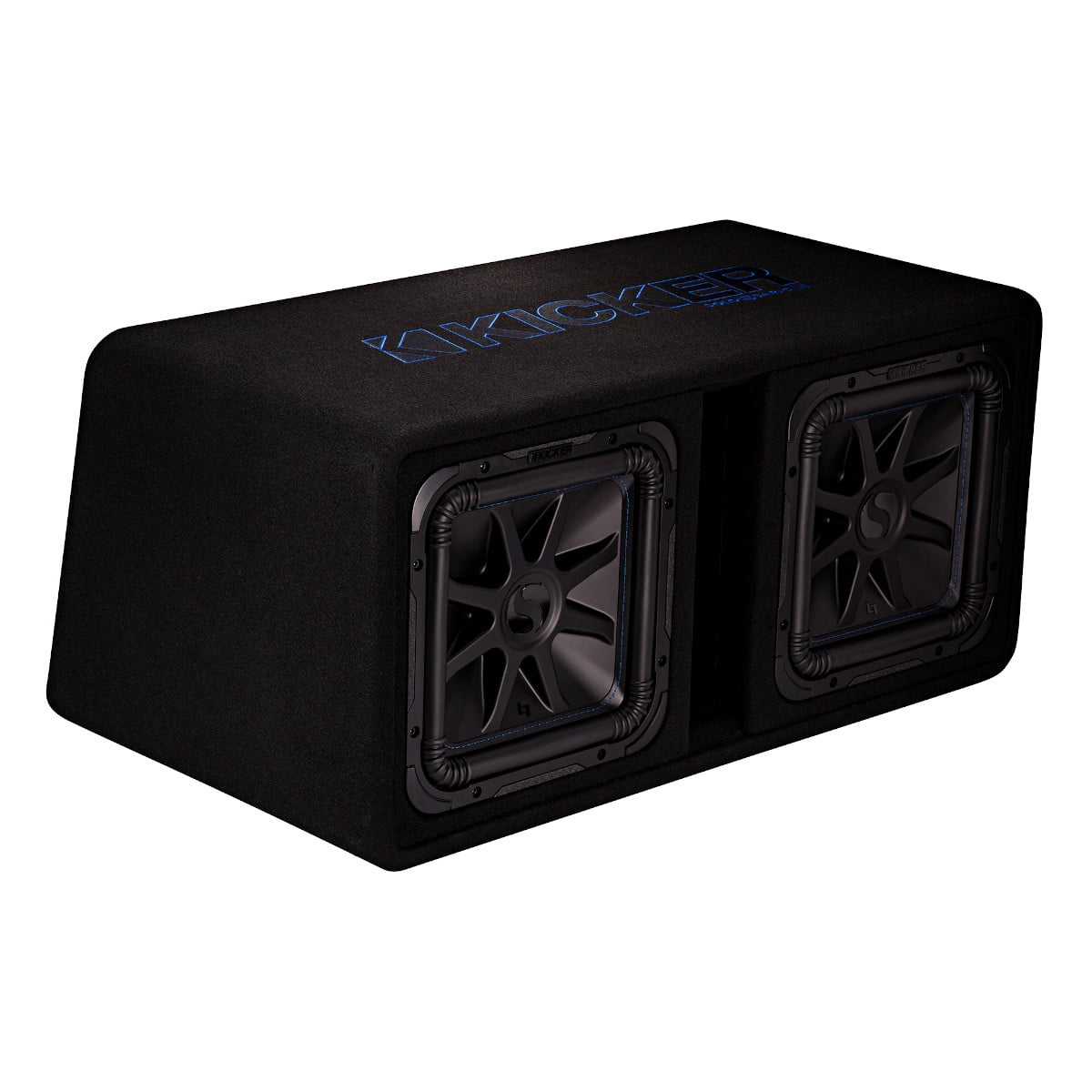 Kicker 44DL7S122 Dual 12L7S 2-Ohm Loaded Vented Subwoofer Enclosure