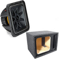 Kicker 44L7S122 Single 12 Inch Square L7 Loaded Vented Enclosure - 750 Watt 2 Ohm Final Impedance