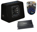 Kicker 44TL7S102 L7 Subwoofer Loaded 10Truck Sub Box Enclosure W/ CX1200.1 Amp