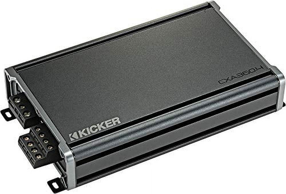 Kicker 46CXA3604 Class A/B Full Range Channels Vehicle Audio Amplifier, Refurbished, 6.65 lbs