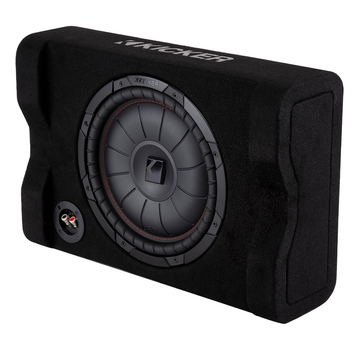 Kicker 48CVTDF122 Sealed Down-Firing Enclosure with 122-Ohm Subwoofer