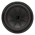 KICKER CompR 10 Inch 4 Ohm DVC 400W RMS Power Car Audio Subwoofer, Black