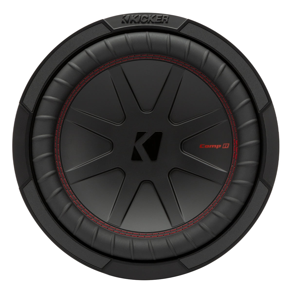 KICKER CompR 10 Inch 4 Ohm DVC 400W RMS Power Car Audio Subwoofer, Black
