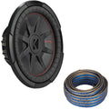 Kicker 48CWRT124 CompRT 12Subwoofer, DVC, 4-ohm - Includes Speaker Wire