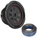 Kicker 48CWRT674 CompRT 6.75Subwoofer, DVC, 4-ohm - Includes Speaker Wire