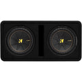 Kicker 50DCWC102 Dual CompC 10-inch Subwoofers in Vented Enclosure, 2-Ohm