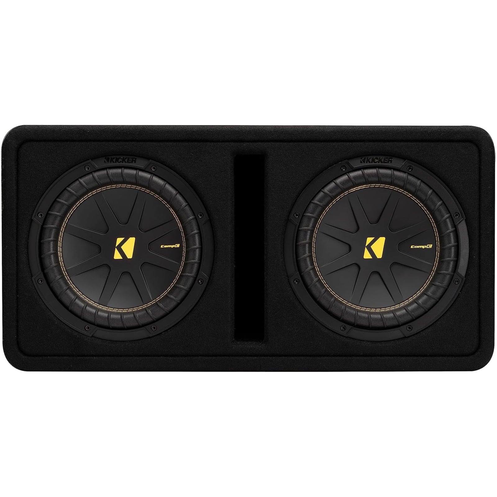 Kicker 50DCWC102 Dual CompC 10-inch Subwoofers in Vented Enclosure, 2-Ohm