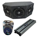 Kicker Comp C12 Triple 12Subwoofer Loaded 1800 Watt Sub Box & HA-A1500.1 Amp