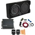 Kicker Comp RT 12Subwoofer Enclosure Package + 46CXA4001 Amp & Wire Kit