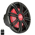 Kicker KM124 12Marine Subwoofer with LED Charcoal Grill 4 Ohm for Sealed Applications