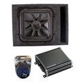 Kicker L7S12 Solo-Baric Subwoofer Vented Box with CXA800.1 Amp & Install Kit