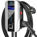 Level 2 EV Charger J1772,EV Chargers for Home 40 Amp 4.3 LCD Panel,Electric Car Charger 240V,Electric Vehicle Charging Stations Outdoor/Indoor,Charge Point NEMA 14-50 Home Flex, 25ft