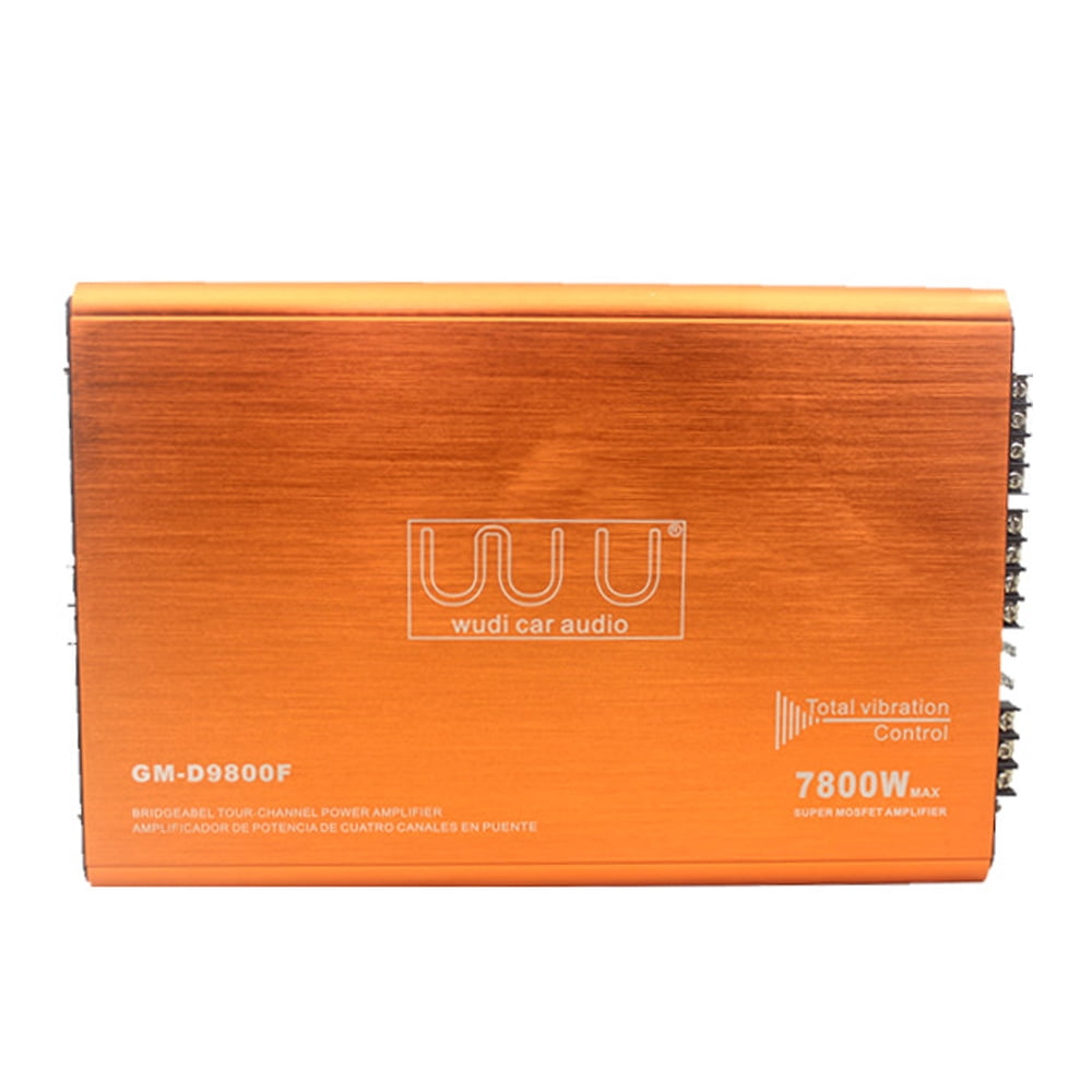 Loudspeaker,Amplifier 7800w Amp. Alloy 4-channel Car 4-way Amp. Amplifier Car Audio Amplifier 7800w Hifi Stereo Mewmewcat Huiop Siuke