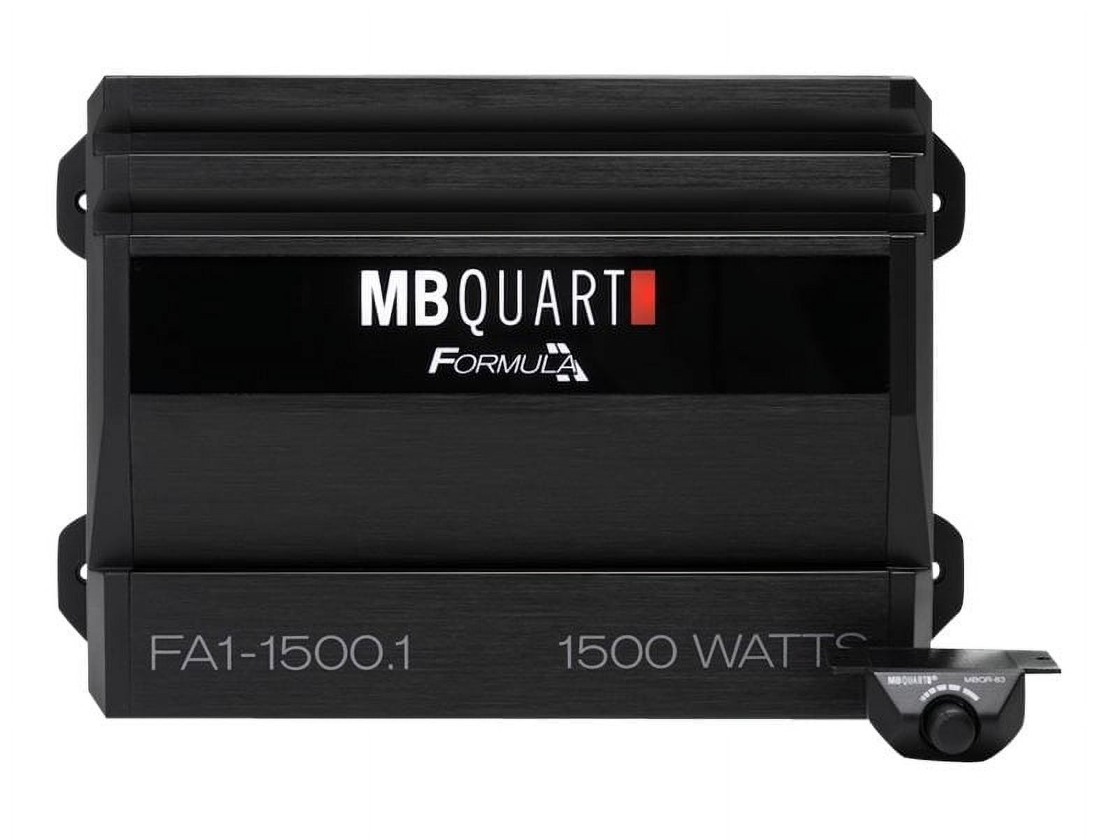MB Quart Formula Monoblock Class D 1,500W Car Audio Amplifier, Black