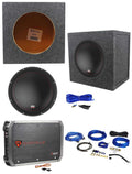 MTX 3510-04 10500w Subwoofer+Sealed Sub Box Enclosure+Amplifier+Amp Wire Kit